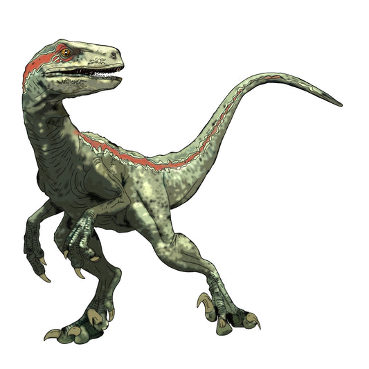 Green Raptor vinyl sticker