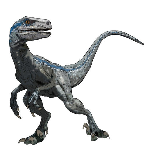 Blue Raptor vinyl sticker